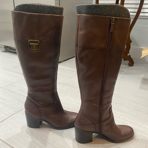 Franco Sarto Brown Leather Boots - Picture 2 of 6